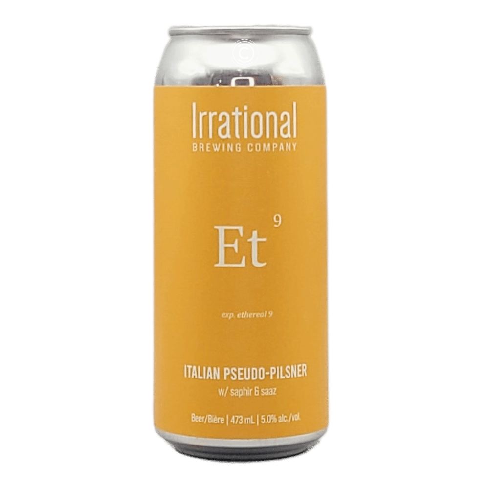 Exp. Ethereal 9 Pilsner by Irrational Brewing Company, beer label
