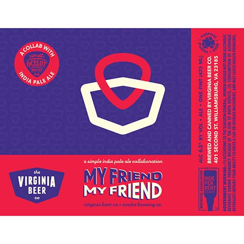 The Virginia Beer/Ocelot My Friend My Friend by The Virginia Beer Company, beer label