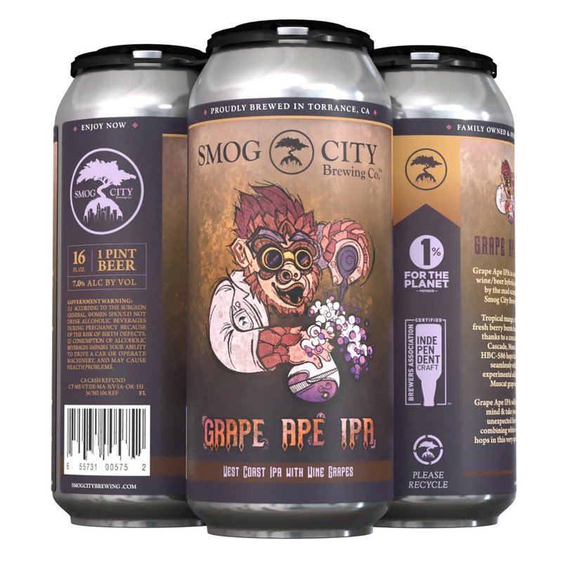 Smog City 'Grape Ape' IPA by Smog City Brewing, beer label