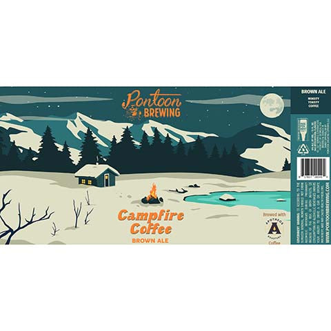 Pontoon Campfire Coffee Brown Ale by Pantoon Brewing, beer label