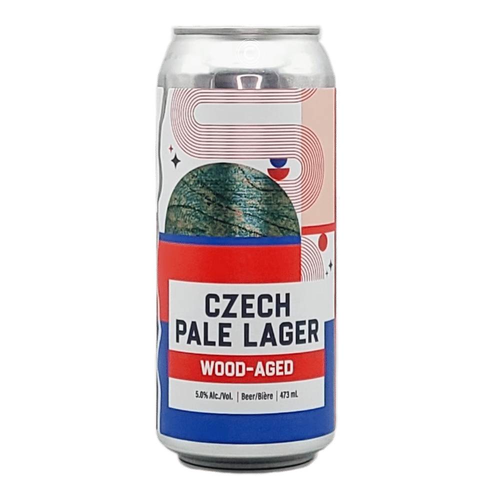 Wood-Aged Czech Pale Lager by Blindman Brewery, beer label