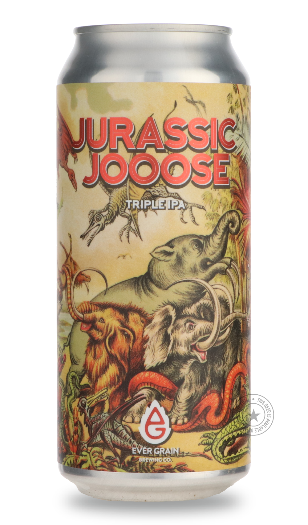 Jurassic Jooose / Tin Barn by Ever Grain Brewing Co, beer label