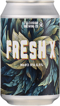 Fresh X No#3 by Television Brewing Co, beer label