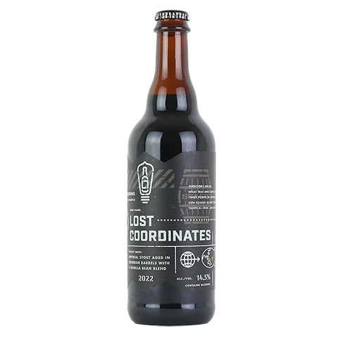 Bottle Logic Lost Coordinates Imperial Stout by Bottle Logic Brewing, beer label