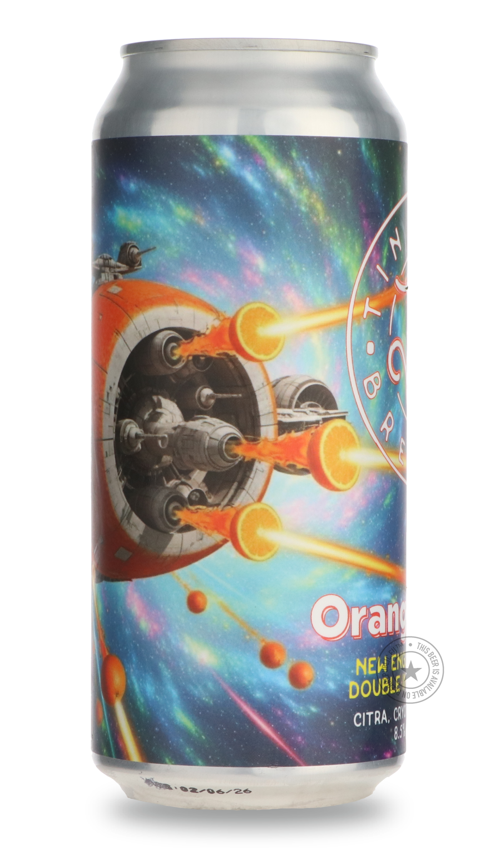 Orange Blaster by Tin Barn, beer label