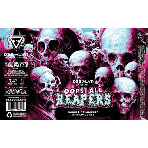 DSSOLVR Oops! All Reapers DDH IPA by DSSOLVR, beer label