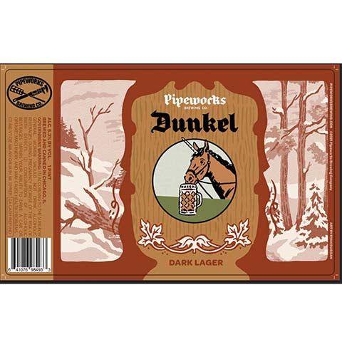 Pipeworks Dunkel Dark Lager by Pipeworks Brewing Co, beer label