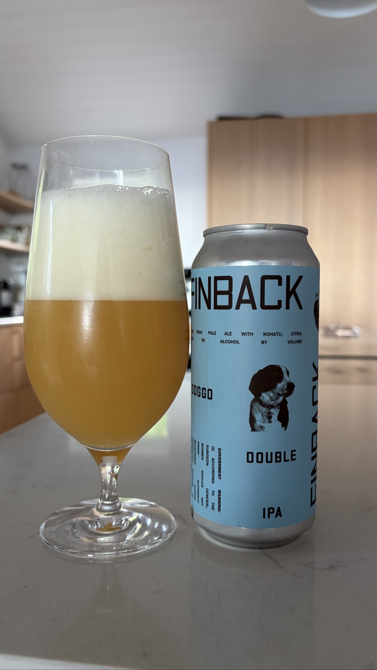 Doggo by Finback Brewery, beer label
