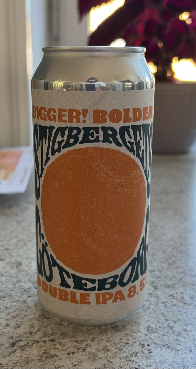 Bigger Bolder GBG by Stigbergets Bryggeri, beer label