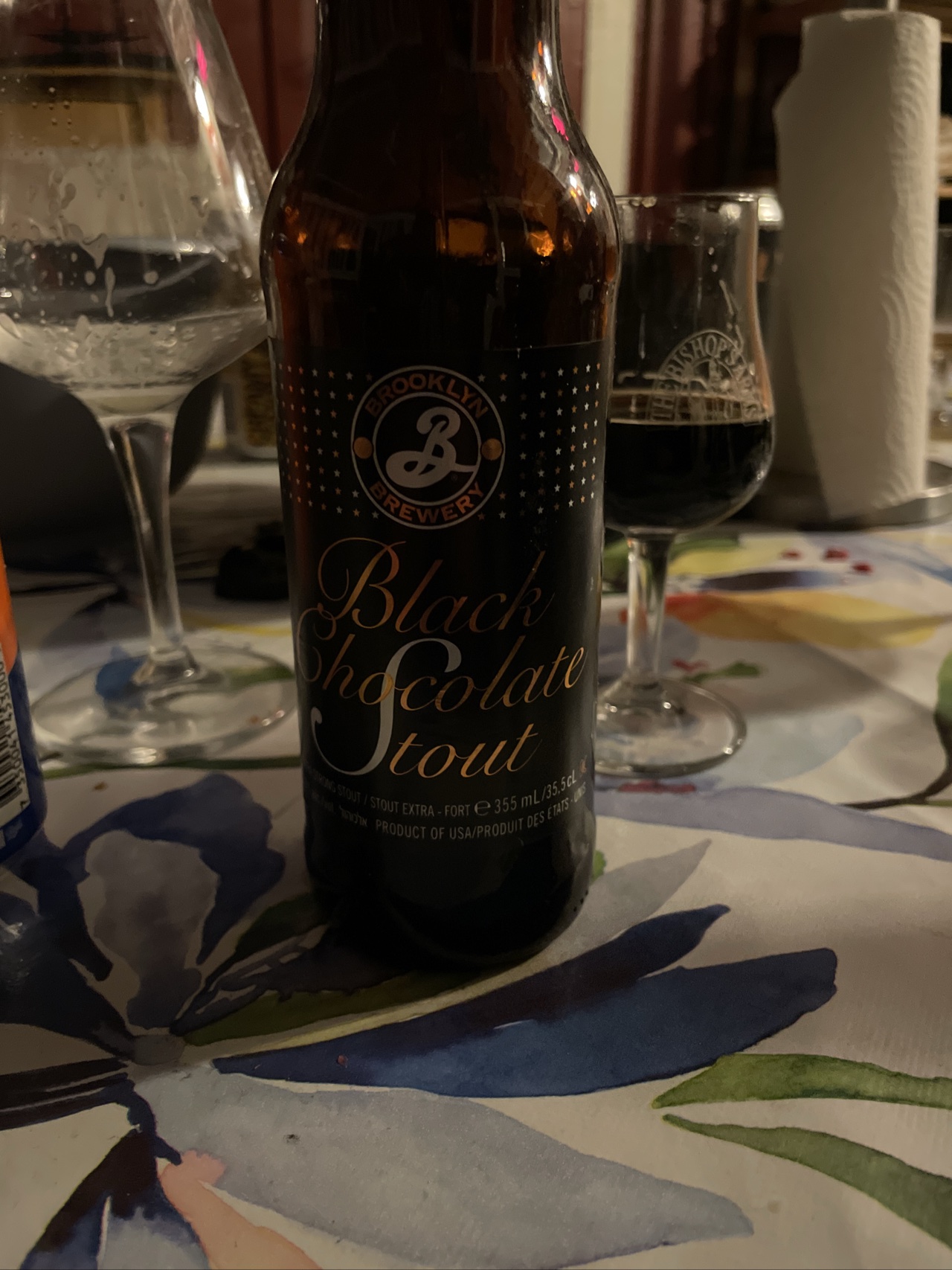 Black Choclate Stout by Brooklyn Brewery, beer label