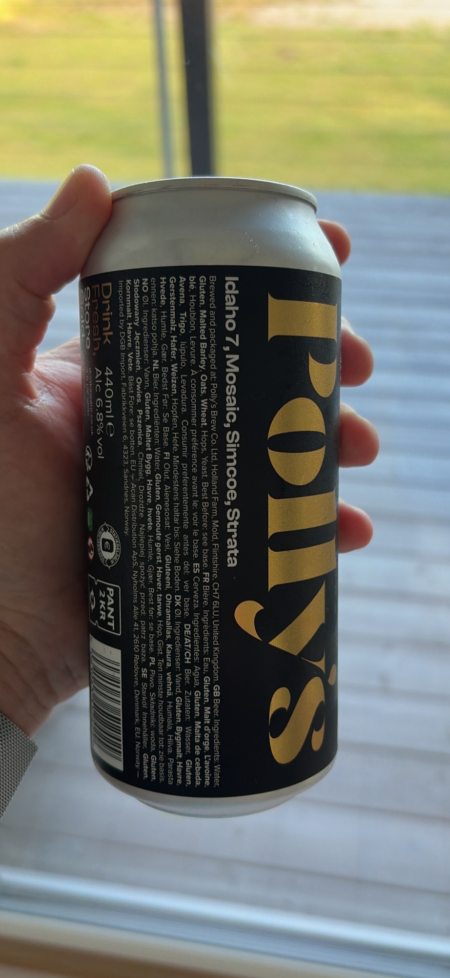 Idaho 7 Mosaic Simcoe Strata by Polly's Brew Co, beer label