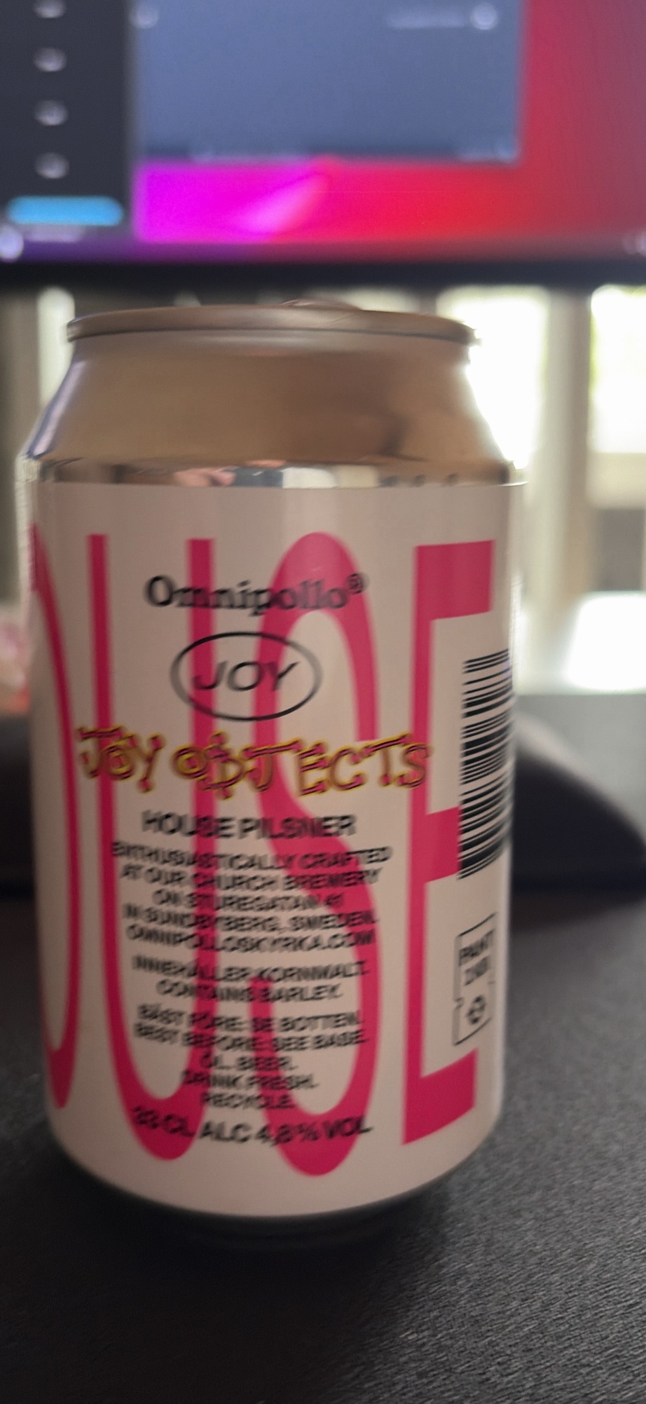 Joy Objects by Omnipollo — beer label
