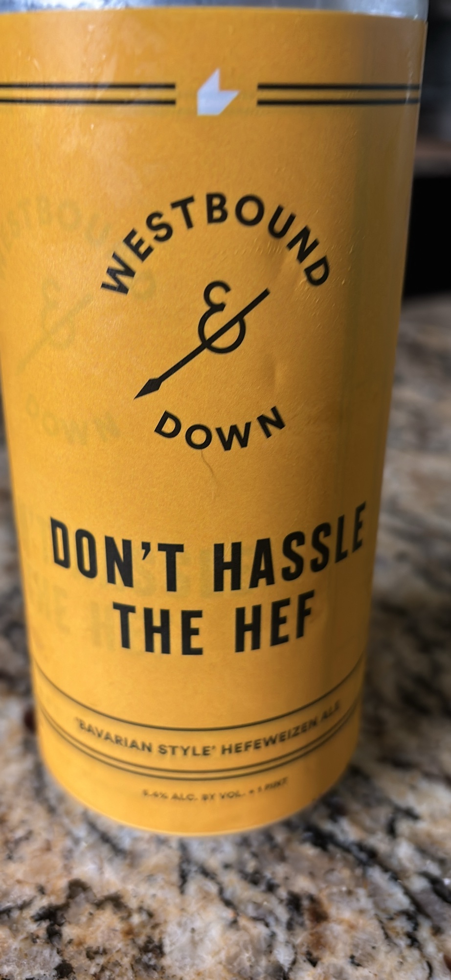 Don't Hassle The Hef by Westbound & Down — beer label
