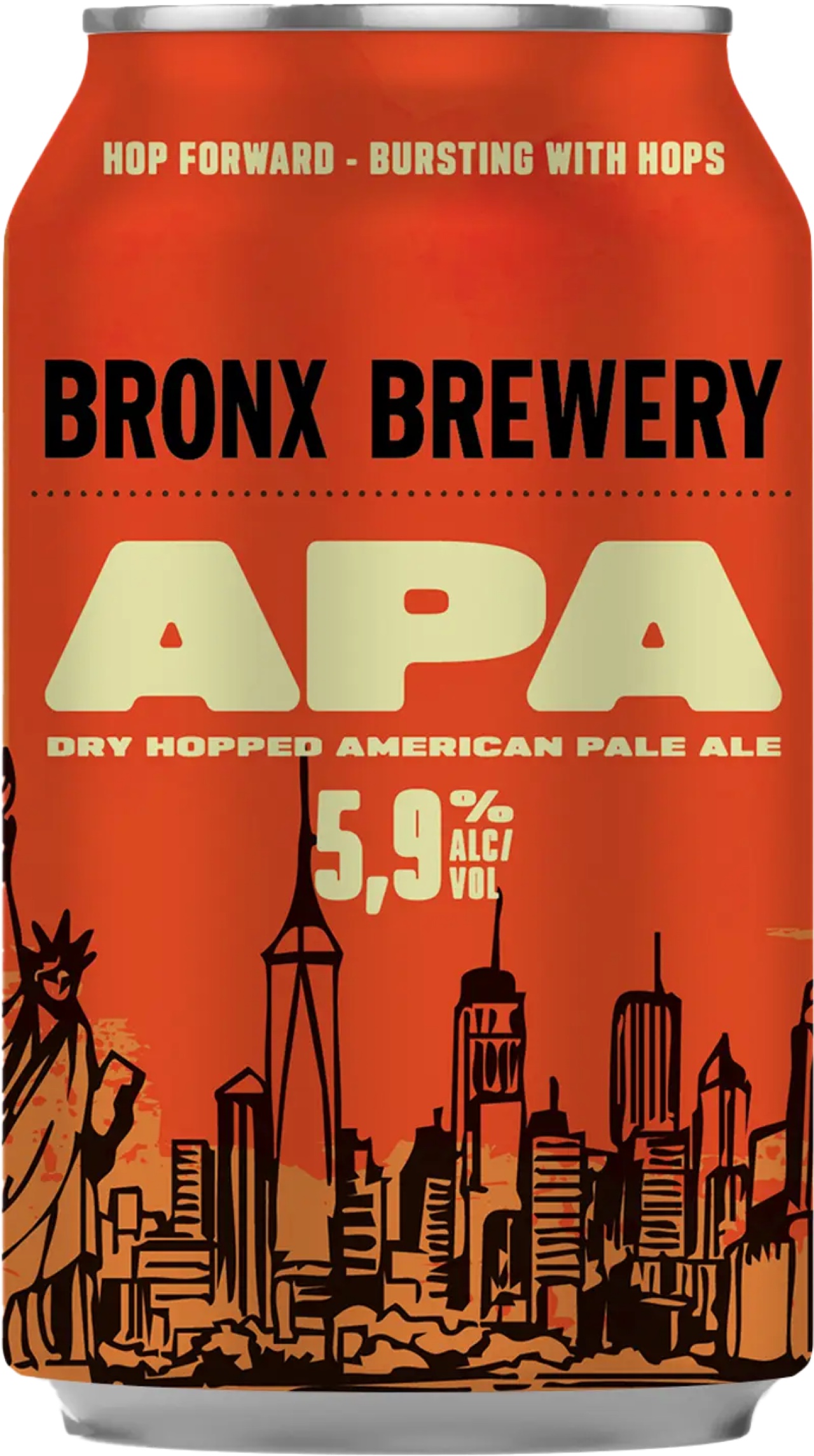 Bronx Brewery Apa Dry Hopped American Pale Ale by Bronx Brewery — beer label