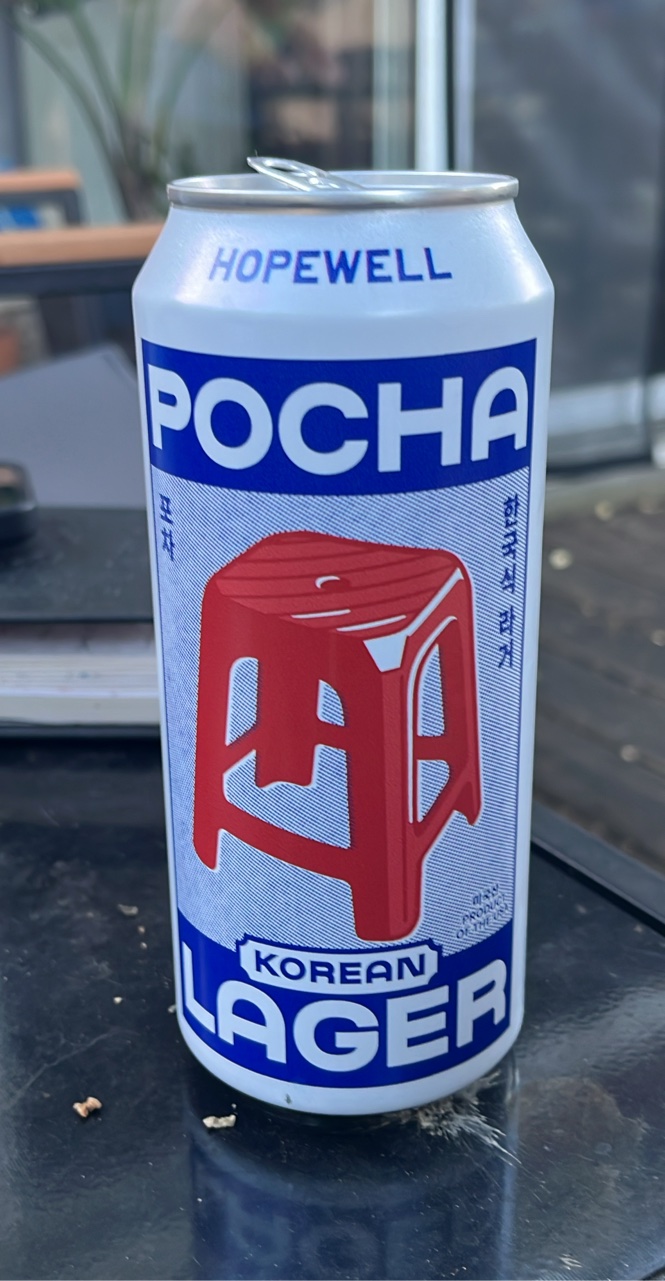 Pocha by Hopewell Brewing Co, beer label