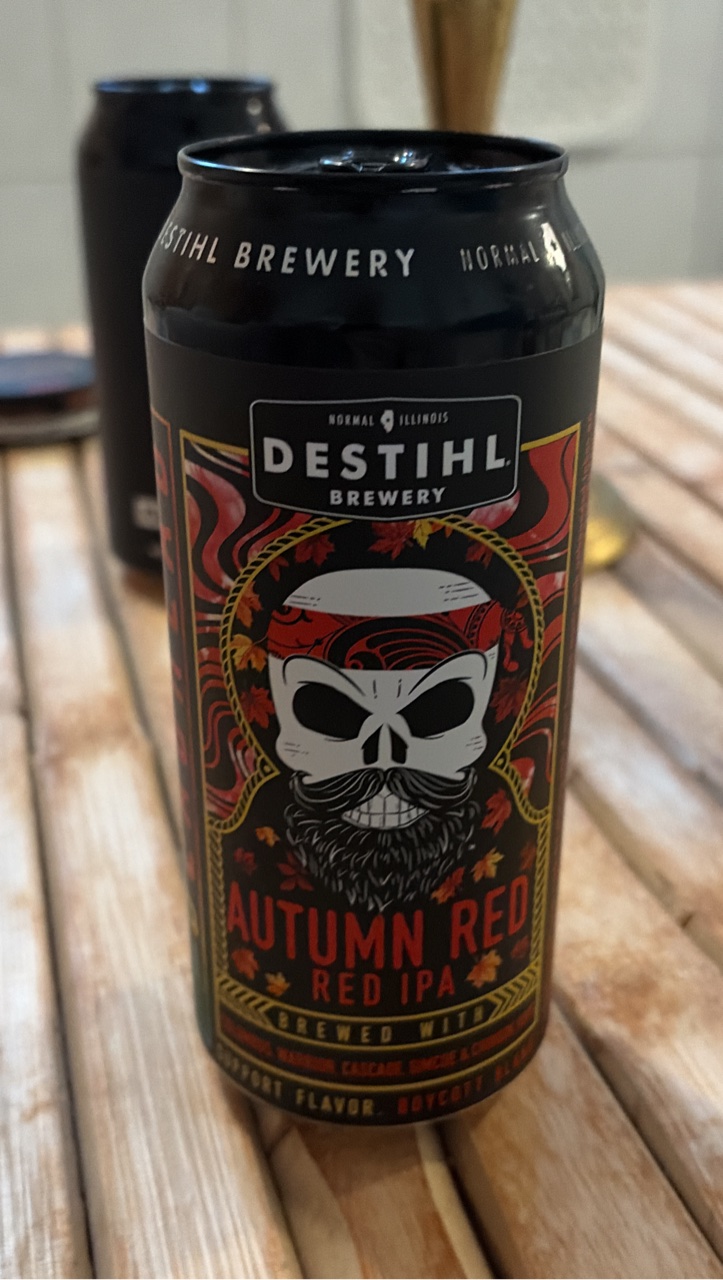 Autumn Red by Destihl Brewery, beer label