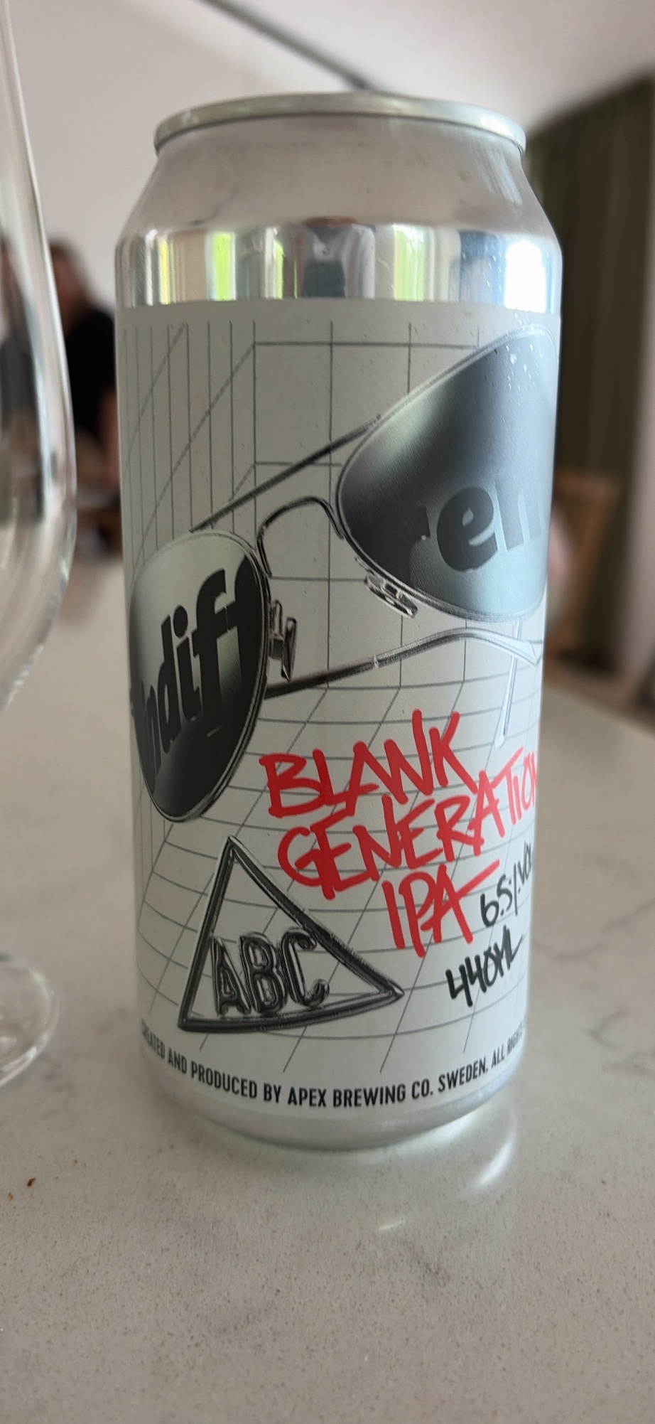 Blank Generation IPA by Apex Brewing CO — beer label